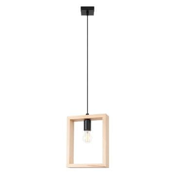SOLLUX lighting Viseča svetilka z lesenim elementom ARIES 1xE27 15W SL.1310 Sollux Lighting