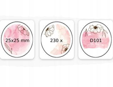 shumee Nalepke NIIMBOT za D101 25*25 mm 230x ROZA