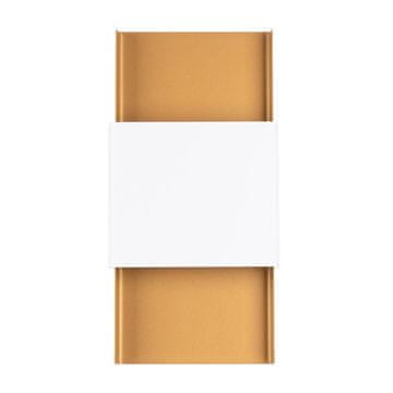 SOLLUX lighting Moderna pravokotna zlata stenska svetilka z belim kvadratom DURLIN 2xG9 8W SL.1353 Sollux Lighting
