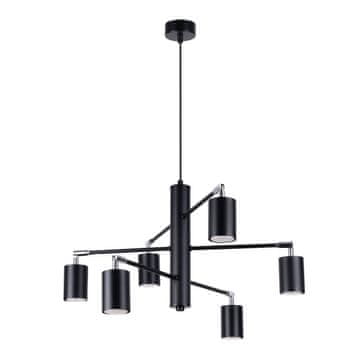 SOLLUX lighting Moderna črna viseča svetilka LEMMI 6xGU10 10W SL.1207 Sollux Lighting
