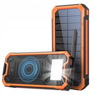 shumee SOLARNI POWERBANK 4xUSB 20000mAh 20W INDUKCIJSKI IP65