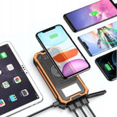 shumee SOLARNI POWERBANK 4xUSB 20000mAh 20W INDUKCIJSKI IP65