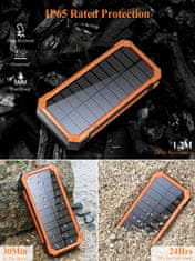 shumee SOLARNI POWERBANK 4xUSB 20000mAh 20W INDUKCIJSKI IP65