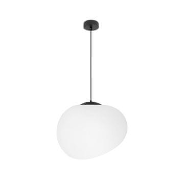 shumee Bela viseča svetilka, neenakomeren senčnik, 30 cm, kamni, CA31-35141 Candellux
