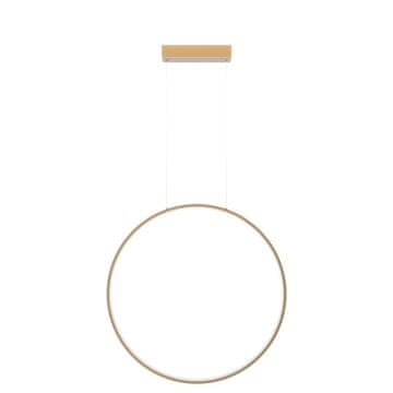 shumee Moderna zlata viseča svetilka za kopalnico in kuhinjo, navpični obroč, Ø60cm, spremenljiva barva, LED, 35W, MIRROR Light Prestige