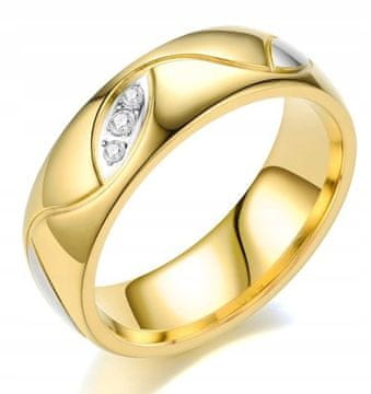 shumee ČUDOVIT PRSTAN S CIRKONIJEM 316L, velikost 19