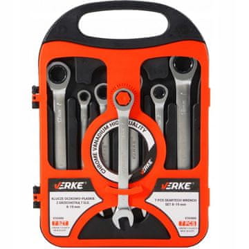 shumee KOMPLET KLJUČEV Z VILIČNIM KONCEM IN RAGNJO 8-19 mm, 7-delni