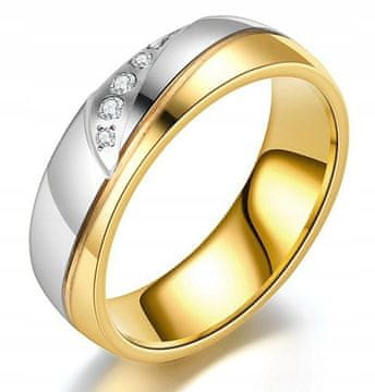 shumee ČUDOVIT POROČNI PRSTAN IZ JEKLA 316L velikost 19