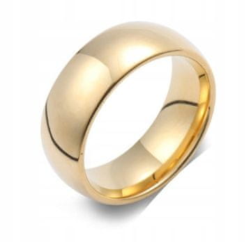 shumee KLASIČNI ZLATI POROČNI PRSTANI POROČNI PRSTANI IZ JEKLA 316L 1 čudovit kos