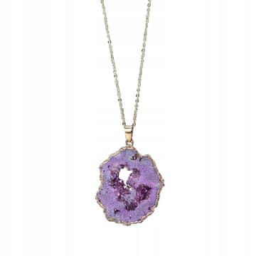 shumee OGRLICA Naravni GEOD kristal MINERALI Amulet 2,5-3,5 cm VIJOLIČNA