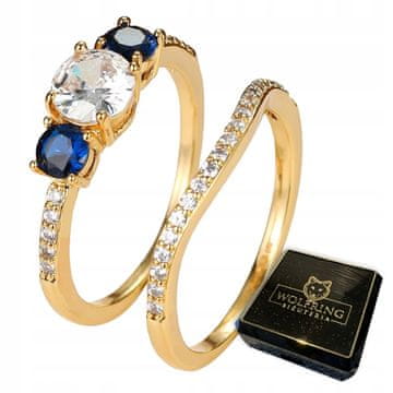 shumee Zlati POROČNI PRSTANI IZ JEKLA Par POZLAČENIH 17/19