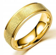 shumee ZLAT POROČNI PRSTAN IZ JEKLA 316L št. 19