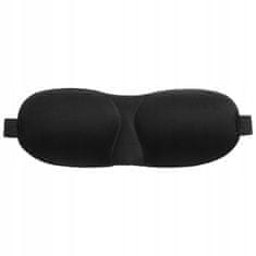 shumee 3D Premium maska za spanje za boljši spanec črne barve