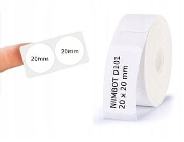 shumee NIIMBOT Nalepke OKROGLE 20*20 mm 290 kosov