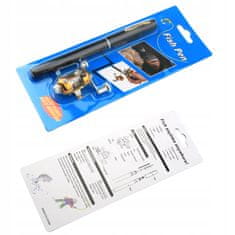 shumee MINI TELESKOPSKA RIBIŠKA PALICA ZA OTROKE z 96 cm žepnim kolutom