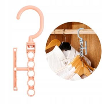 shumee OBEŠALNIK ZA GARDEROBO Organizator za GARDEROBO ROZA Srajce