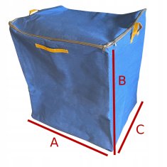 shumee VELIKA TORBA Z UŠESI IN DRŽALOM ZA IGRAČE 3XL 220L OJAČANA KURIRSKA ŠKATLA