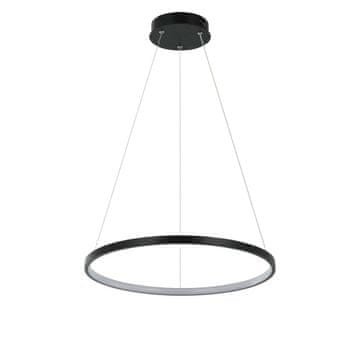 shumee Moderna črna viseča svetilka v obliki obroča Ø40cm, LED spremenljiva barva 22W RING Light Prestige