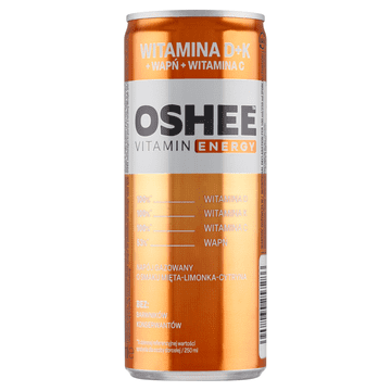 shumee Oshee vitaminski energijski gazirani napitek z okusom mete, limete in limone 250 ml