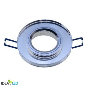 shumee Stropna svetilka IP20 okrogla zrcalna bela PROVERO GU10 ID-1084 Idealed