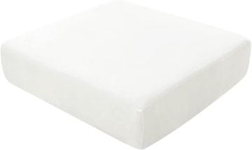 shumee Dekorativna raztegljiva prevleka za blazino za kavč 50x50 cm bela