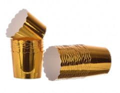 Visoki papirnati modelčki za kolačke GOLD 50x48 mm / 50 kosov