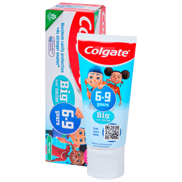 shumee Zobna pasta Colgate Big Kidʼs Smiles 6-9 let z okusom mete 50 ml