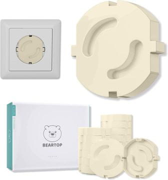 shumee Vtiči za vtičnice, kontakti, komplet pokrovov za električne vtičnice, 10 kosov