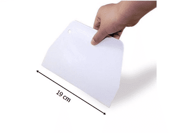 Plastično strgalo 19 cm za mazanje kreme, lopatica, nož, gladilka