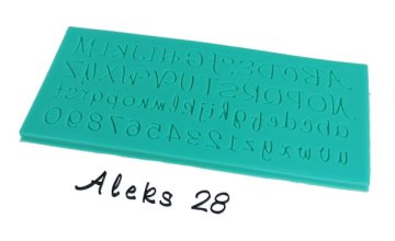 shumee Silikonski kalup MALI IN VELIKIH ČRK + ŠTEVILK