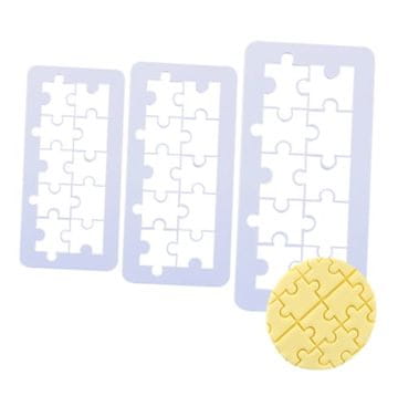 Modelčki za sladkorno pasto PUZZLE modelčki 3 kosi