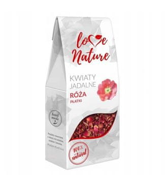 Love Nature Posušeno užitno cvetje Cvetni listi vrtnic Ljubim naravo