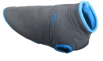 shumee Pulover s kapuco, oblačila za pse, flis pulover, topel siv, velikost S/M