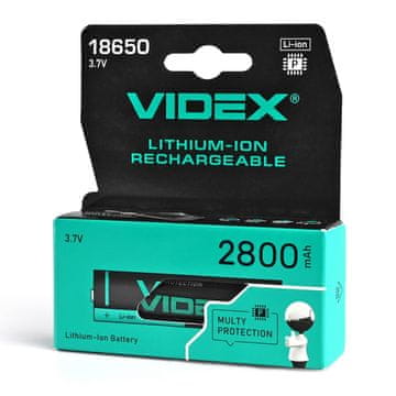 shumee 1 kos. Videx 3,7 V 2800 mAh 18650-P varna litij-ionska baterija