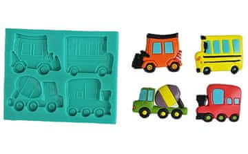 shumee Silikonski kalup BULDOŽER AVTOBUS