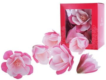 shumee MAGNOLIA oblati roza cvet 6 kosov XL za okraševanje tort in peciva