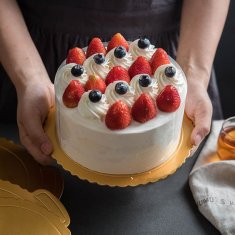 shumee Okroglo stojalo za torto 34 cm MEGA RIGID zlata