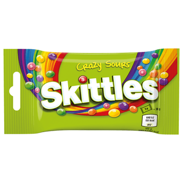 shumee Žvečljivi bonboni Skittles Crazy Sours 38 g