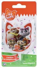 shumee 2D sveča za torto 44 mačk