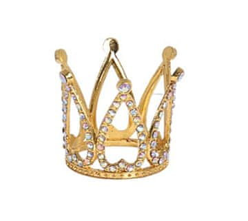shumee Dekoracija za torto MINI CROWN, zlati preliv
