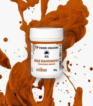 shumee Barvilo za živila v gelu mahagoni rjave barve 35 g