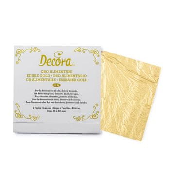 Decora Užitni zlati kosmiči 23kt 86 x 86 mm / 5 kosov
