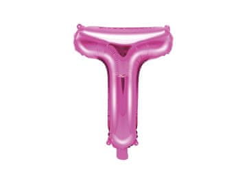 shumee Folija balon s črko "T" temno roza barve 35 cm