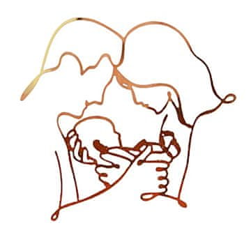 shumee Akrilni okras za torto za stran družine, otroka, staršev, zlat