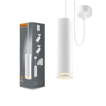 VIDEX Moderna bela cevna stropna svetilka GU10 VL-SPF05D-W Videx