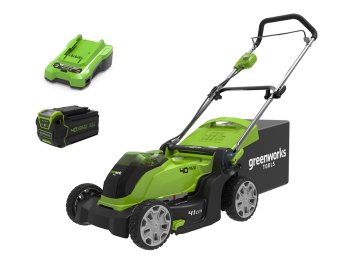 shumee 40V akumulatorska kosilnica 41 cm G40LM41K4 polnilnik + komplet baterij 4Ah