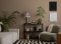 shumee Velika vitražna namizna svetilka Tiffany z rožami ROSE K-G16835 Kaja