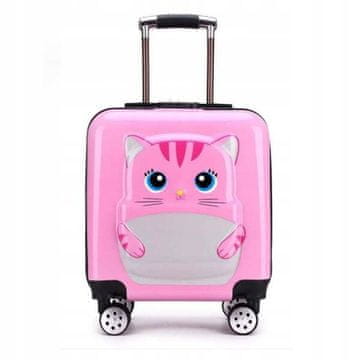 shumee Otroški kabinski kovček ECARLA WP04 Mucek 35x25x45cm