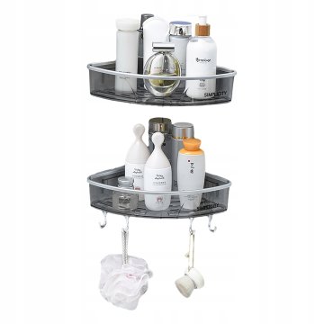 shumee DVOJNA KOTNA POLICA ZA TUŠ KOPALNICO