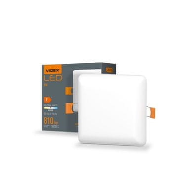 shumee Vgradna bela kvadratna svetilka brez okvirja 9,1 cm IP54 vgradna LED 9W DownLight Videx 4000K 1000lm